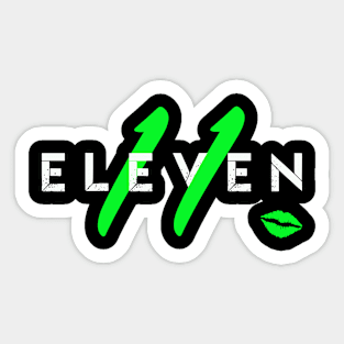 Green Kiss 2 Sticker